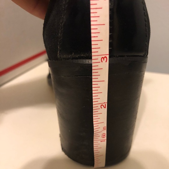 DKNY Jeans Black Suede Heels Sz. 8 - Picture 7 of 8